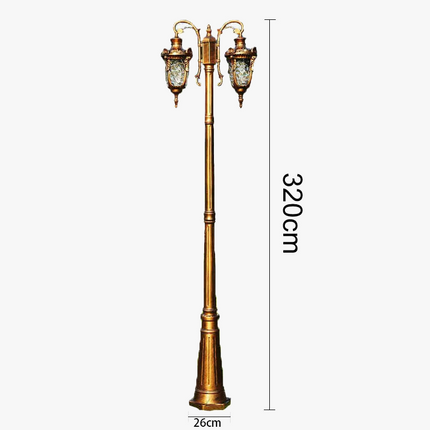 Lampadaire LED extérieur style industriel européen pour jardin et route — LZ4X9T2
