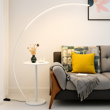 Lampadaire LED contemporain en arc — LZ7FQ2