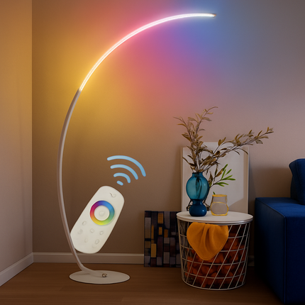 Lampadaire LED contemporain en arc — LZ7FQ2