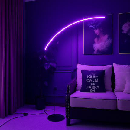 Lampadaire LED contemporain en arc — LZ7FQ2