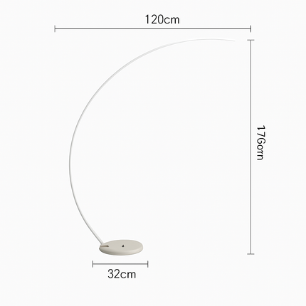 Lampadaire LED contemporain en arc — LZ7FQ2