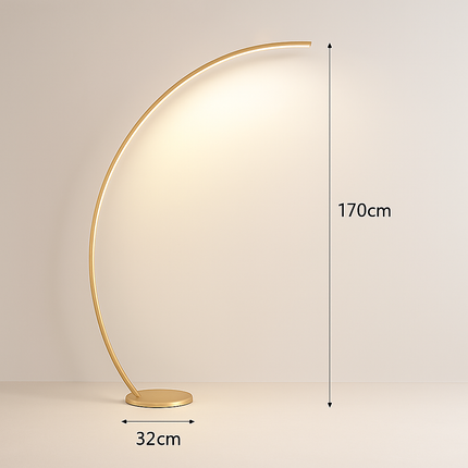 Lampadaire LED contemporain en arc — LZ7FQ2