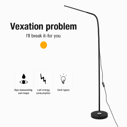 Lampadaire LED moderne pour lecture et étude — LZ4XJ9