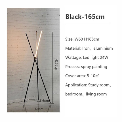 Lampadaire LED moderne pour ambiance créative — LZ4X9P2
