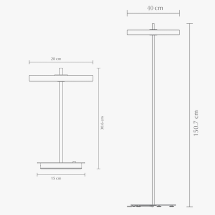 Lampadaire LED nordique avec variateur pour salon et chambre — LZ4M7X