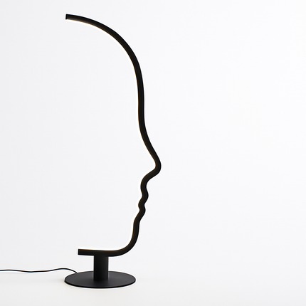 Lampadaire LED design visage humain style nordique — LZ4X9T2