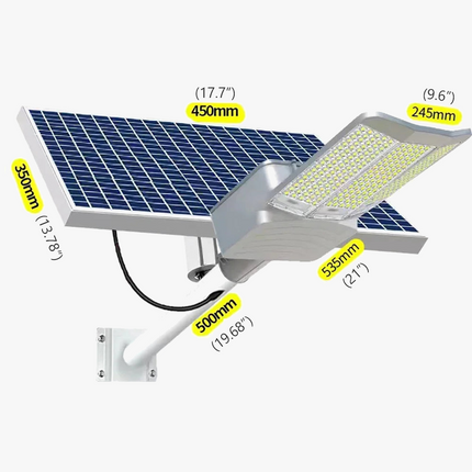 Lampadaire LED solaire ultra lumineux pour jardin et extérieur — LZ4X9P2