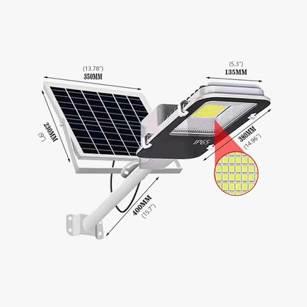 Lampadaire LED solaire ultra lumineux pour jardin et extérieur — LZ4X9P2