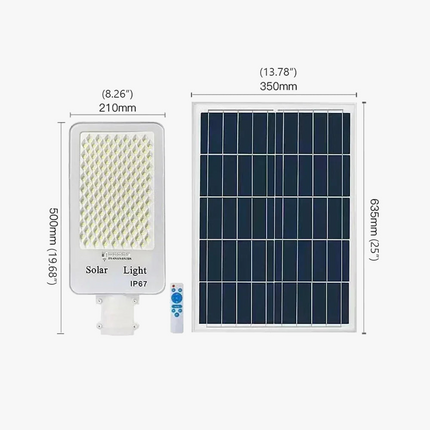 Lampadaire LED solaire ultra lumineux pour jardin et extérieur — LZ4X9P2