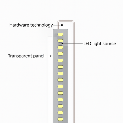 Lampadaire LED vertical moderne avec abat-jour acrylique circulaire — LZ4X9P