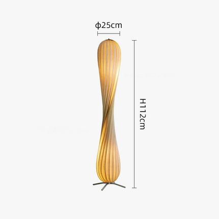 Lampadaire design moderne courbé pour éclairage élégant — LZ4X9Q