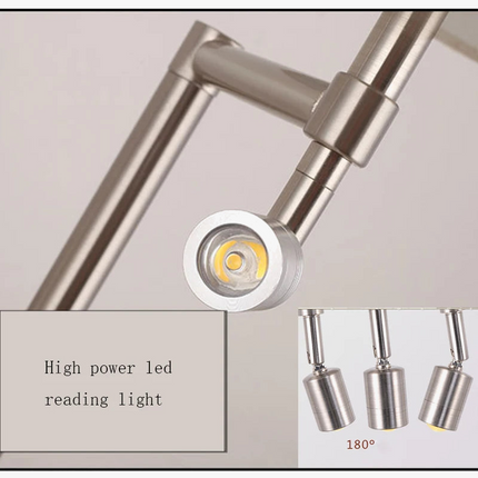 Lampadaire LED en acier inoxydable au design moderne et élégant — LZ4X9T