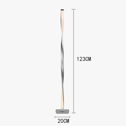 Lampadaire moderne en aluminium avec éclairage LED ajustable — LZ4T9XQ