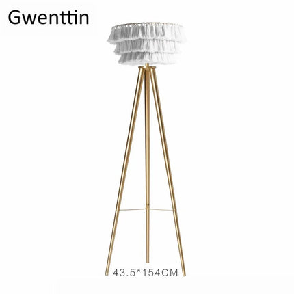lampadaire moderne en fil de soie style nordique décoration intérieure