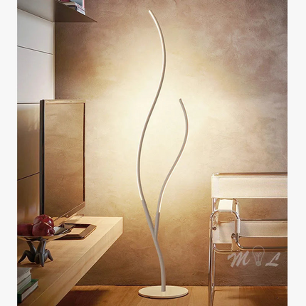 lampadaire moderne à led avec télécommande et intensité variable