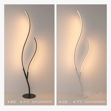 lampadaire moderne à led avec télécommande et intensité variable