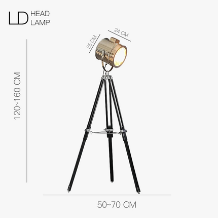Lampadaire trépied design nordique en métal — LZ4XJ9