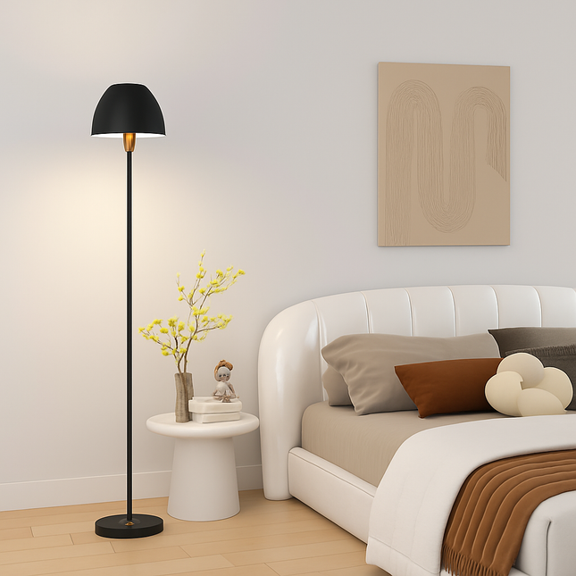 Lampadaire design nordique minimaliste avec interrupteur au pied — LZ4X9Q