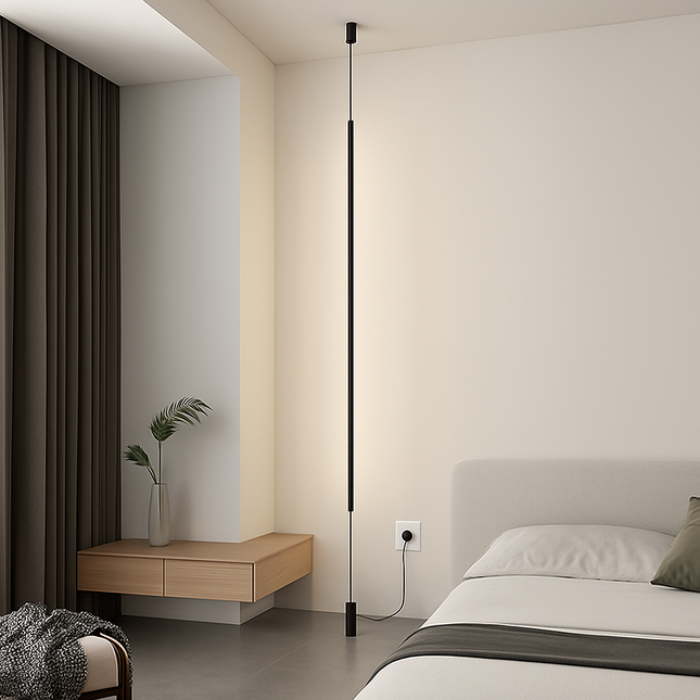 Lampadaire Noir Moderne LED Intérieur