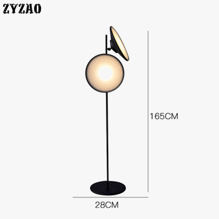 Lampadaire double tête en fer style nordique moderne — LZ4P9XQ