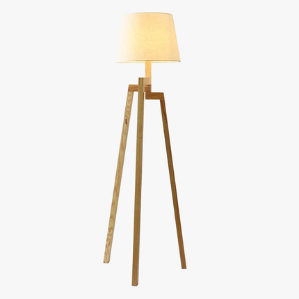 Lampadaire nordique à trois pieds en bois au design créatif — LZ4X9P2
