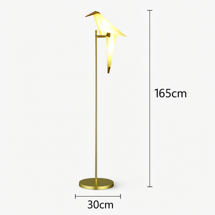 Lampadaire nordique créatif en acrylique motif mille grues — LZ4X9P2