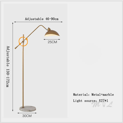 Lampadaire nordique au design simple doré — LZ4X9P2