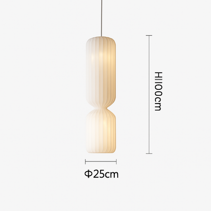 Lampadaire nordique en tissu plissé pour intérieur — LZ4X9M