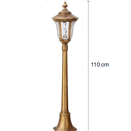 Lampadaire rétro pour éclairage de jardin et allées extérieures — LZ4X9M