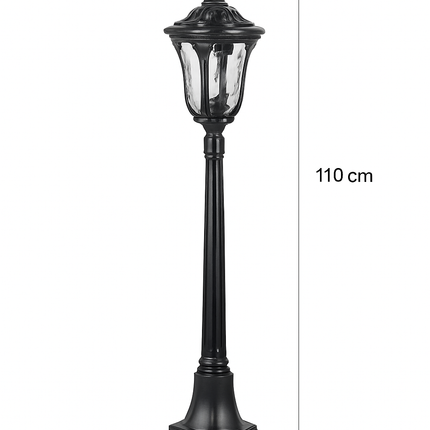 Lampadaire rétro pour éclairage de jardin et allées extérieures — LZ4X9M