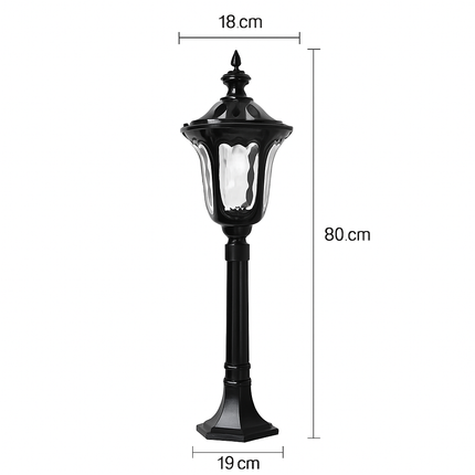 Lampadaire rétro pour éclairage de jardin et allées extérieures — LZ4X9M