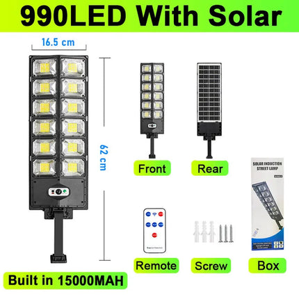 Lampadaire solaire étanche 600000 lumens avec détecteur de mouvement — LZ4G7Q2