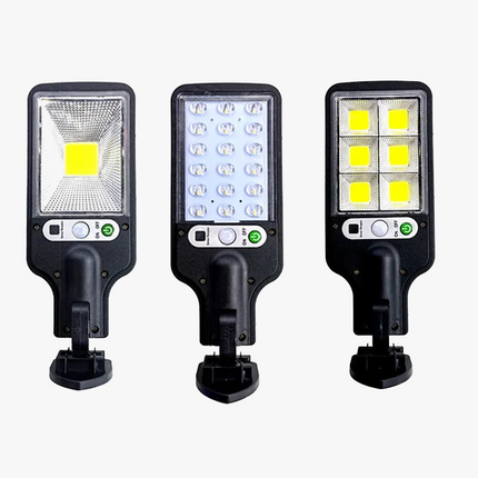 Lampadaire solaire extérieur avec télécommande et détecteur de mouvement — LZ4X9P2