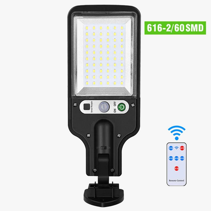 Lampadaire solaire extérieur avec télécommande et détecteur de mouvement — LZ4X9P2