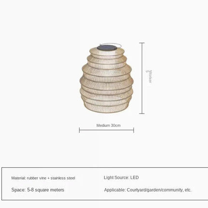 Lampadaire solaire étanche portable pour jardin et terrasse — LZ4X9B