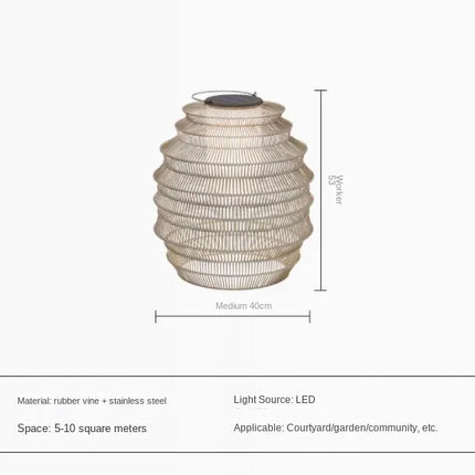 Lampadaire solaire étanche portable pour jardin et terrasse — LZ4X9B