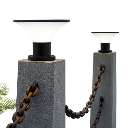 Lampadaire solaire étanche pour éclairage extérieur et jardin — LZ4X9Q2
