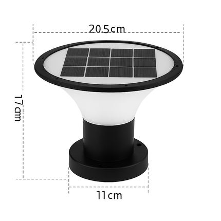 Lampadaire solaire étanche pour éclairage extérieur et jardin — LZ4X9Q2