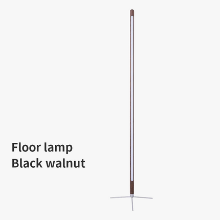 Lampadaire LED sur pied en bois naturel — LZ4X9P2Q