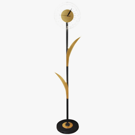 Lampadaire nordique avec horloge LED intégrée — LZ4X9JQ