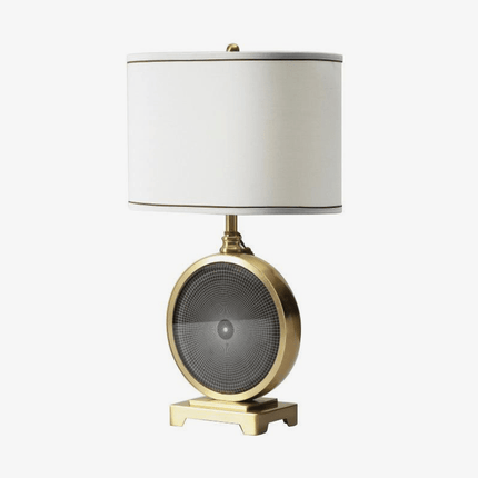 Lampe à poser LED design dorée avec abat-jour Monma — LZ4X9T2