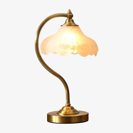 Lampe à poser dorée avec abat-jour en verre Copper — LZ4X9Q