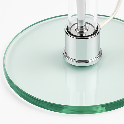 Lampe de table blanche design danois style Bauhaus en verre pour salon — LZ4Q9XJ