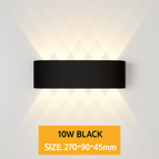Noir 10W / Chaude 3000K | Aluminium étanche