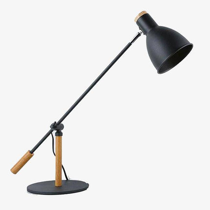Lampe de bureau LED ajustable métal et bois noir ou blanc — LZ4X9P2