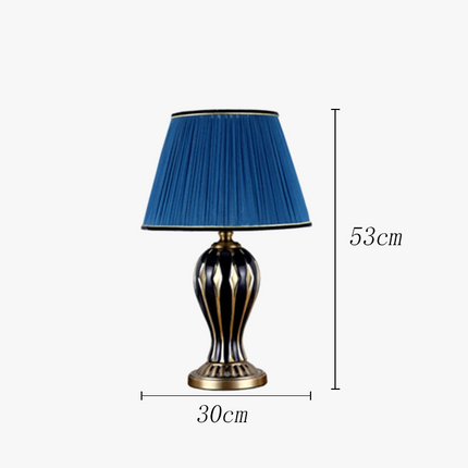 Lampe de bureau américaine antique en céramique peinte à la main — LZ4QJ7M