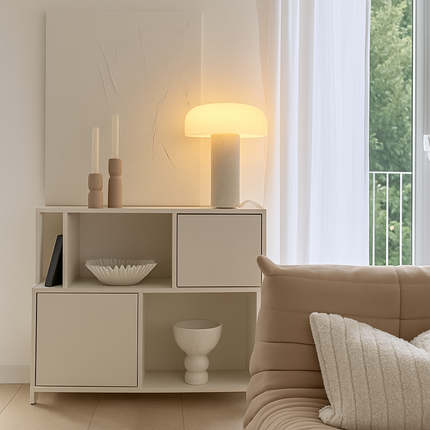 Lampe de bureau design champignon en marbre moderne — LZ4X9Q7F