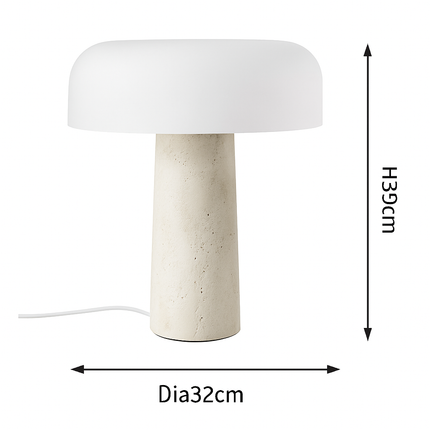 Lampe de bureau design champignon en marbre moderne — LZ4X9Q7F