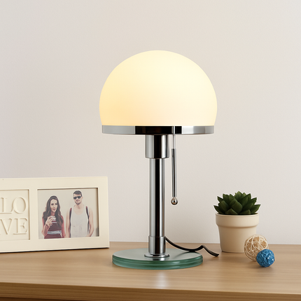 Lampe de bureau LED design en acier inoxydable Wilhelm Wagenfeld Bauhaus — LZ7D4X