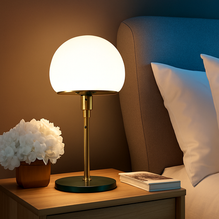 Lampe de bureau LED design en acier inoxydable Wilhelm Wagenfeld Bauhaus — LZ7D4X